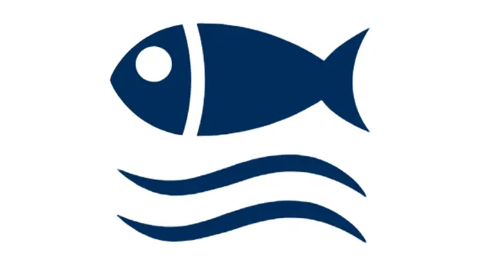 Bild på fisk som symboliserar miljökällan.