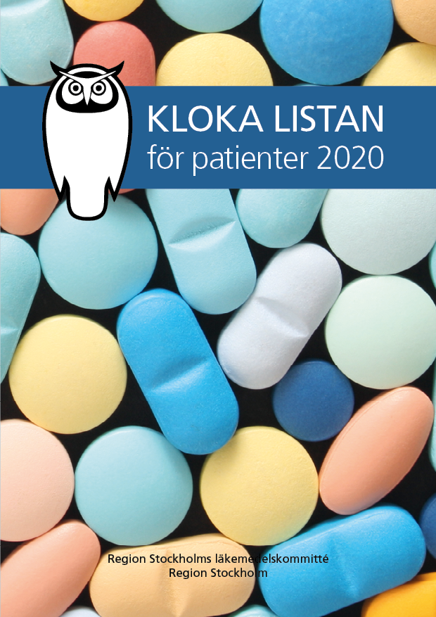 Bild på patientversionen av Kloka listan 2020.